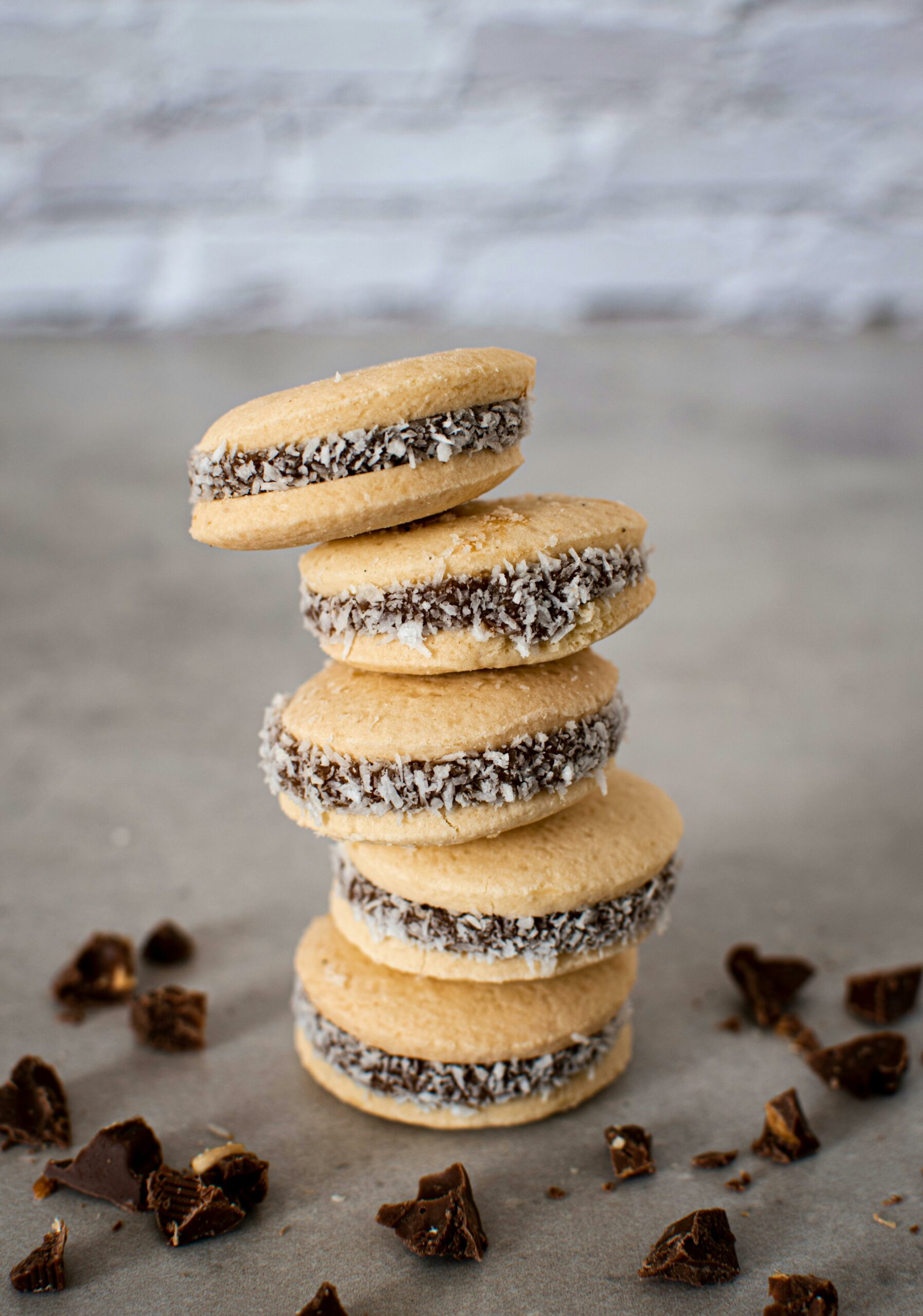 Alfajores mit Schokolade