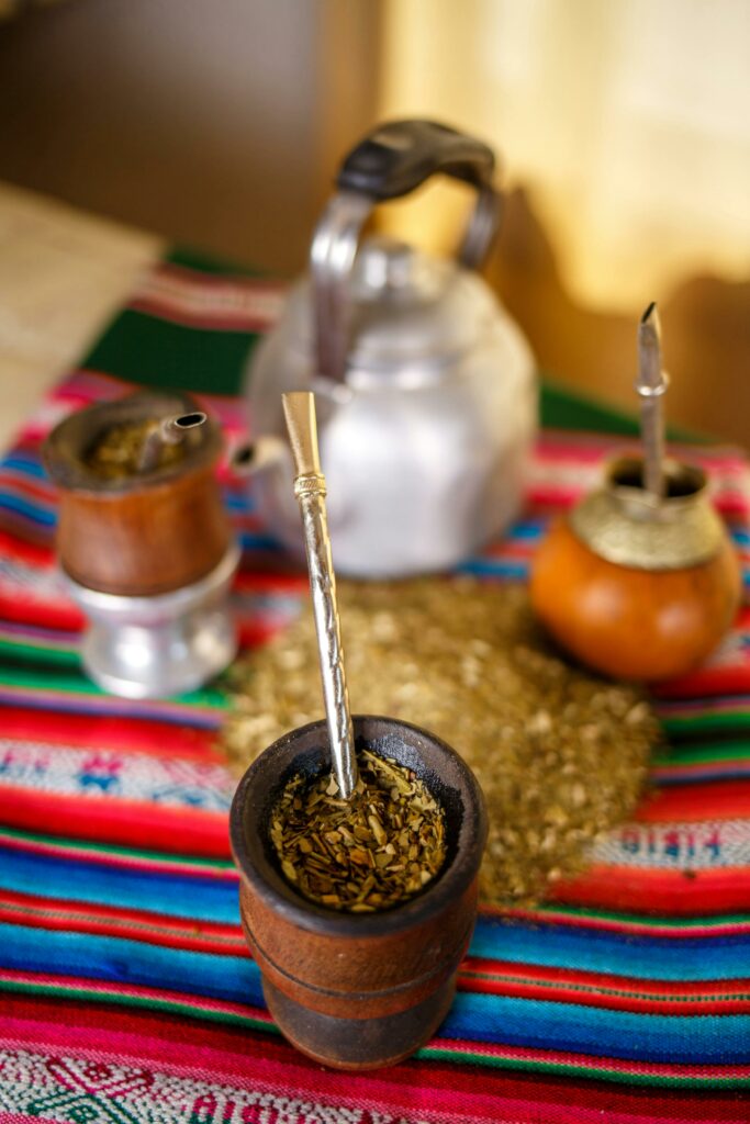 Mate Tee Yerba Blätter
