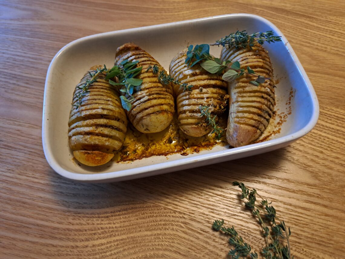 Hasselback-Kartoffeln Food'n'Bass.com