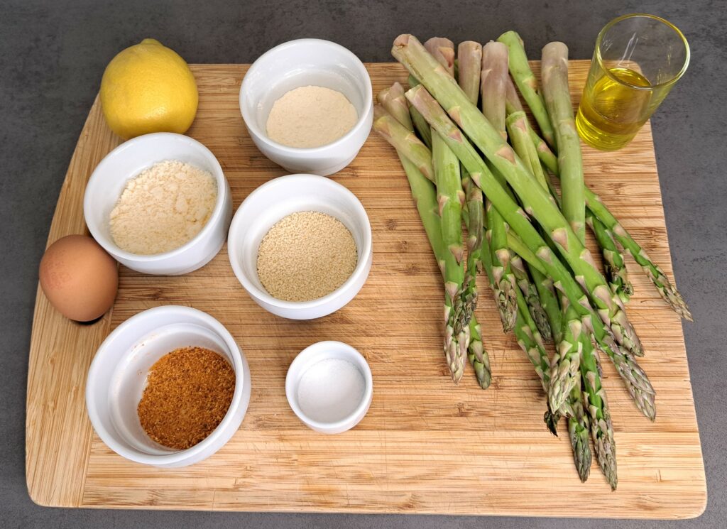 Grüner Spargel in Parmesankruste - Zutaten