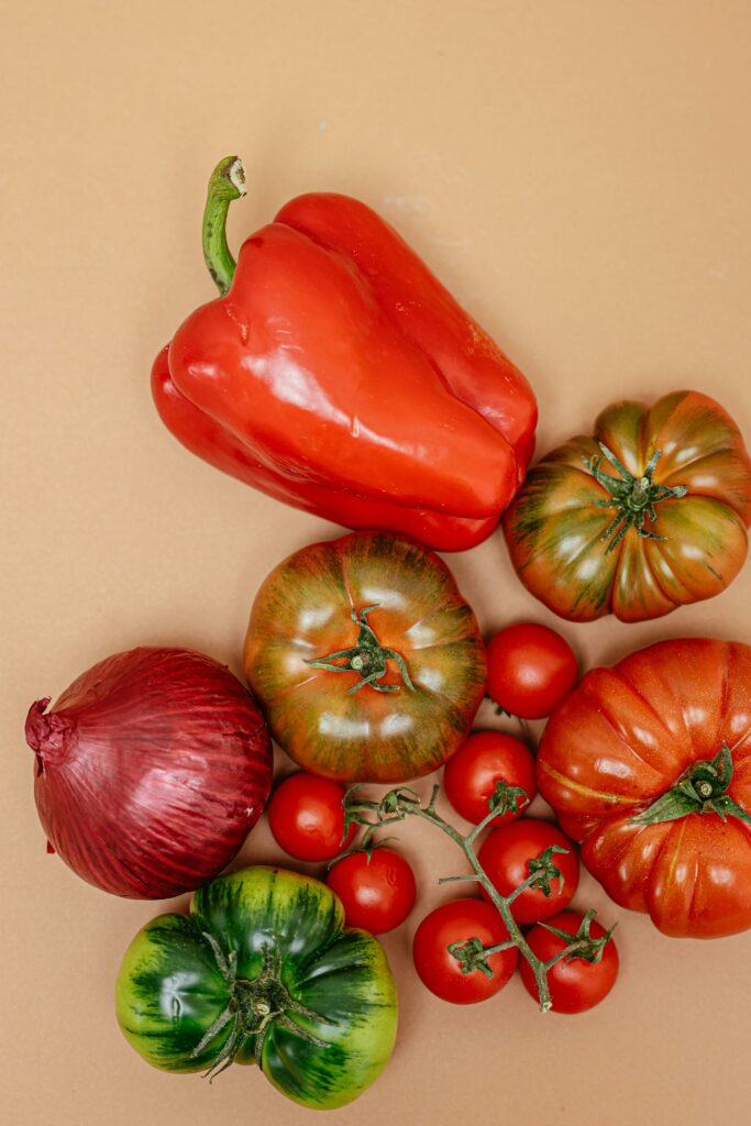 Tomaten und Paprika