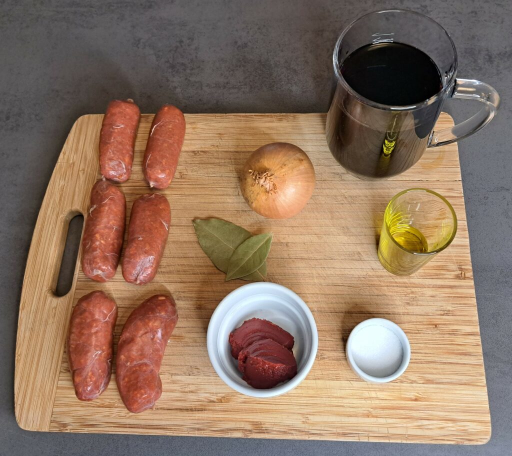 Chorizo al Vino - Spanische Wurst in Rotwein - Zutaten
