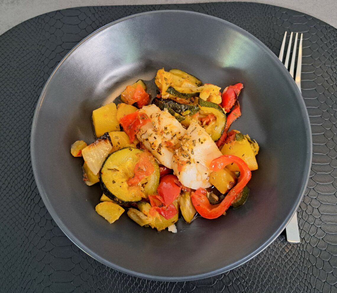 Pesce al Forno con Verdure – Ofenfisch mit mediterranem Gemüse - Rezept