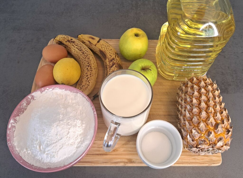 Vietnamesische frittierte Früchte - Zutaten