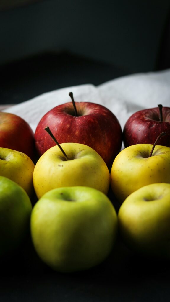 Äpfel für Zubereitung der Apfeltarte