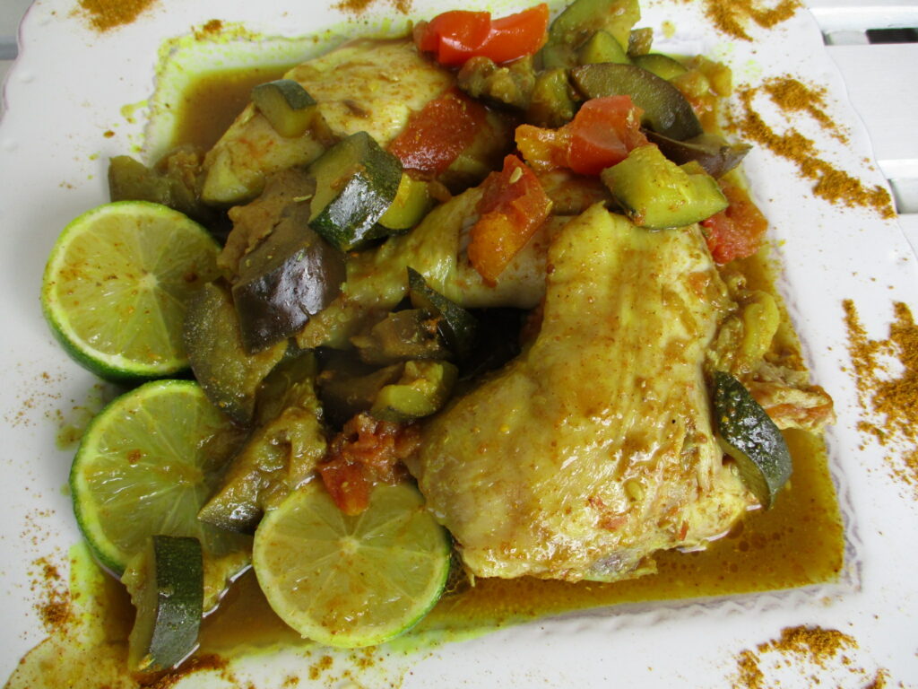Haiti Hähnchen mit Gemüse