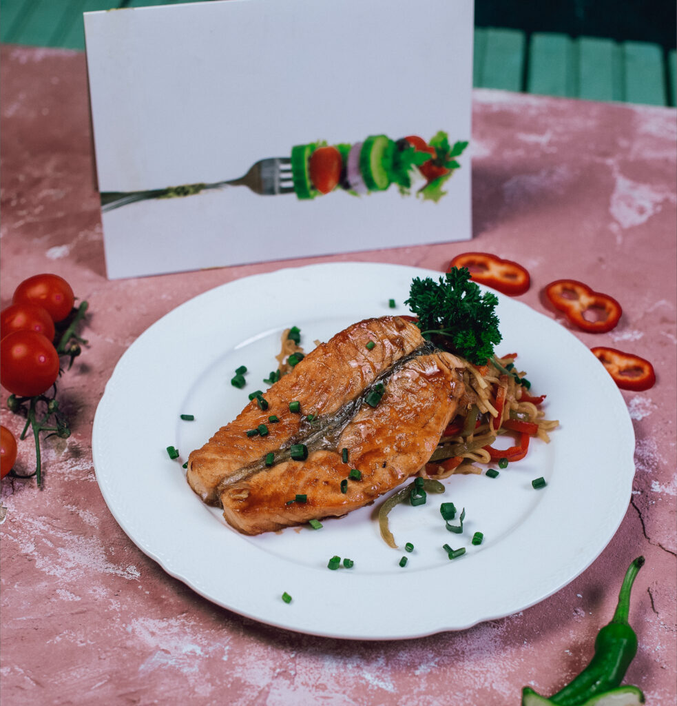 Lachs gegart im Ofen