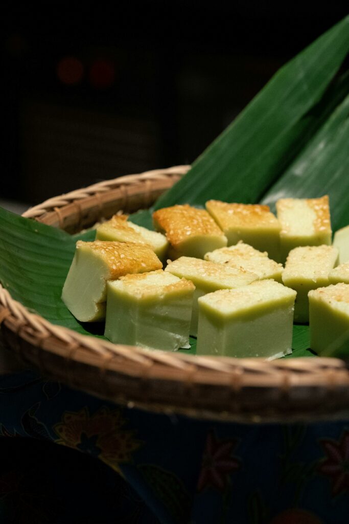 Dessert mit Pandan