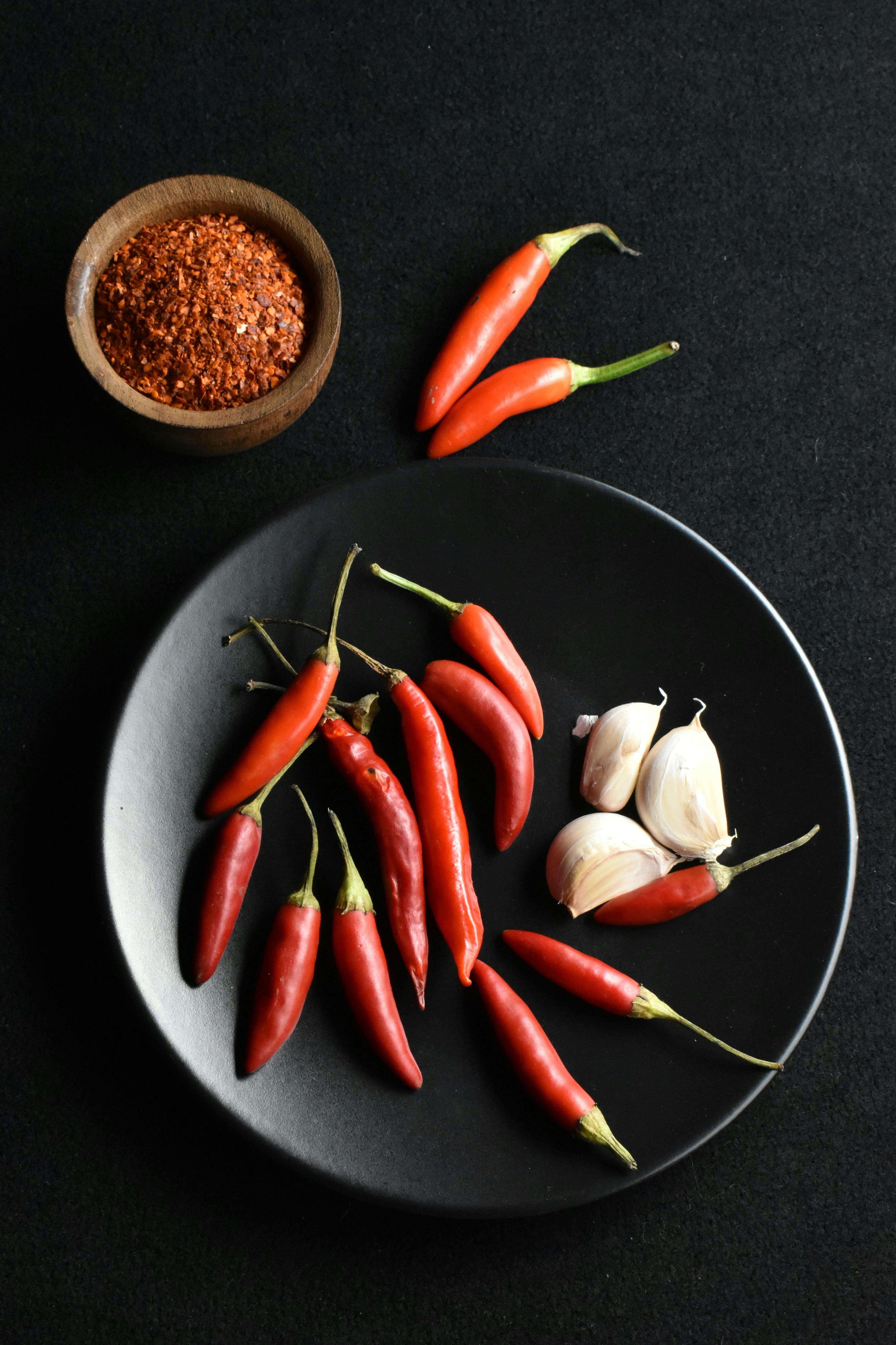 Knoblauch und Chili