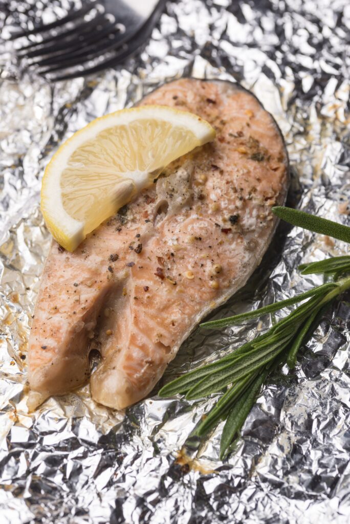 Lachs in Folie