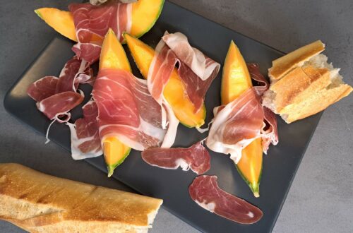 Melone con prosciutto - Melone mit Parmaschinken - Rezept