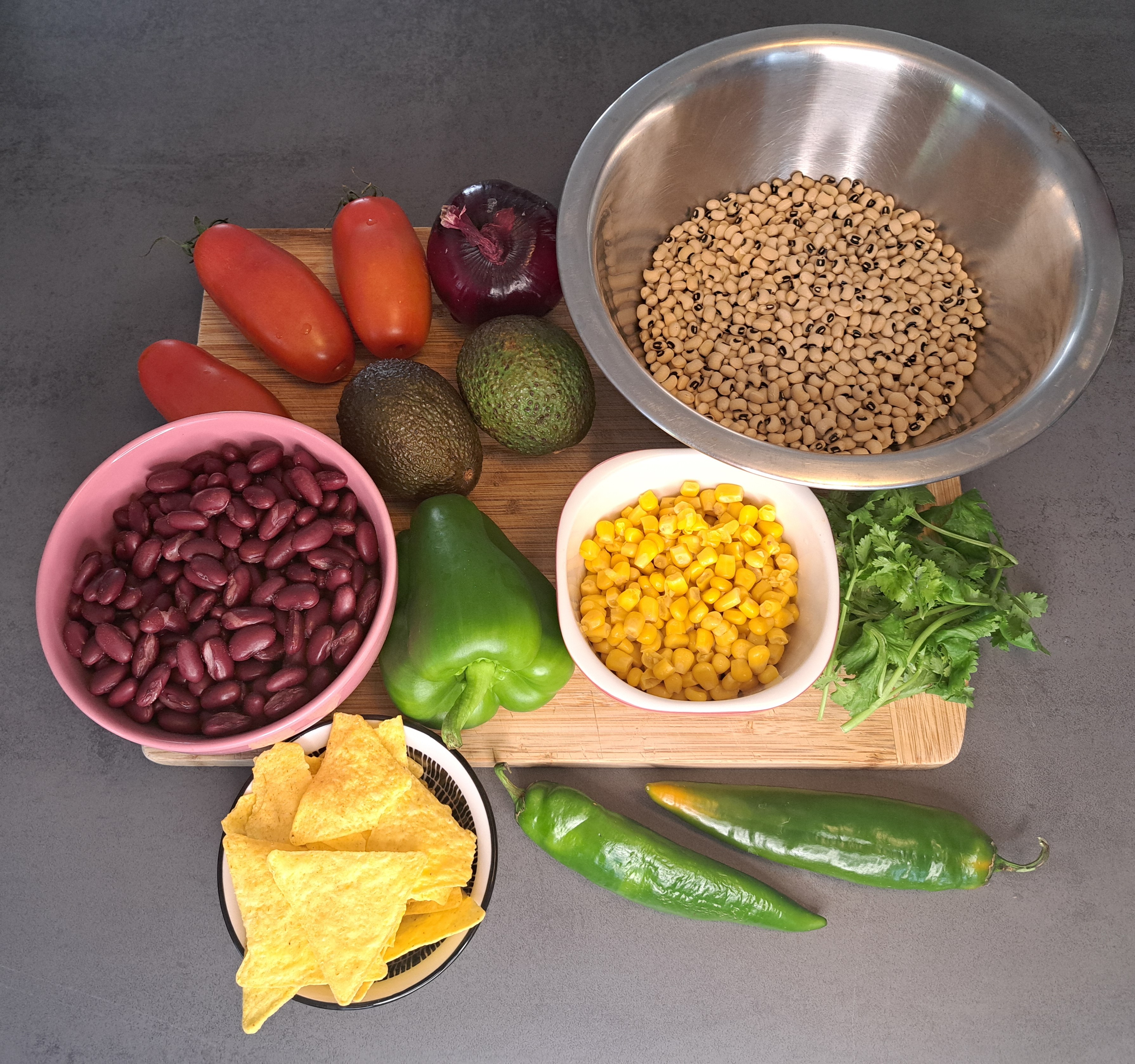 Texas Cowboy Caviar - Salat - Zutaten 1