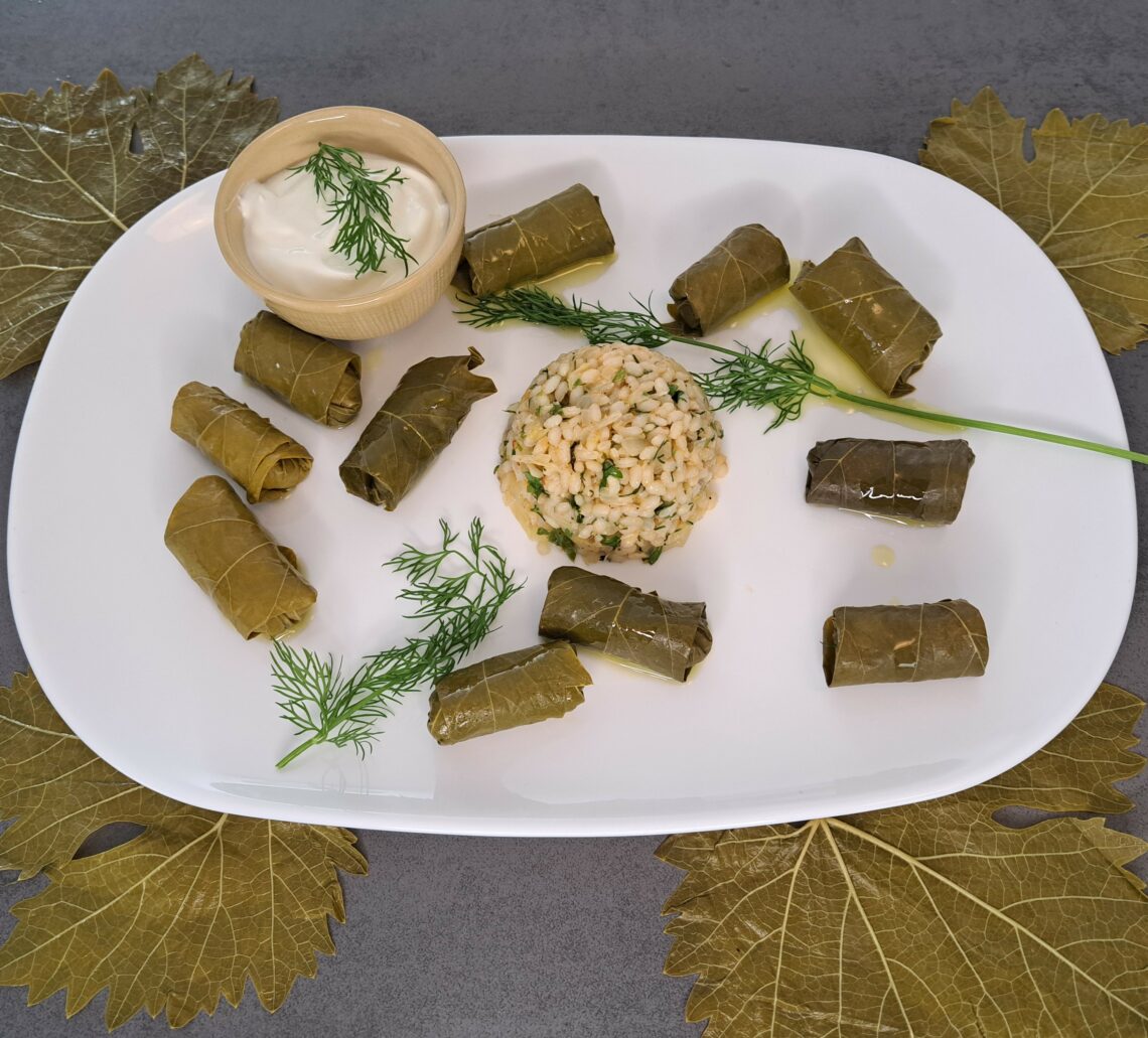 Dolmadakia Gialantzi – Gefüllte Weinblätter mit Reis-Rezept