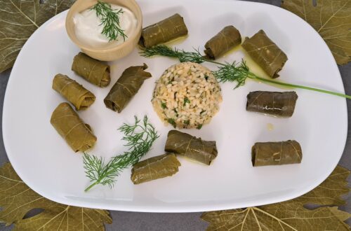 Dolmadakia Gialantzi – Gefüllte Weinblätter mit Reis-Rezept
