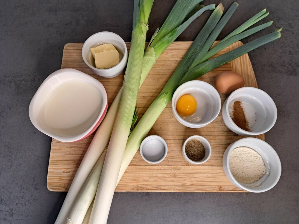 Flamiche aux poireaux – Pikardische Lauchtarte-zutaten