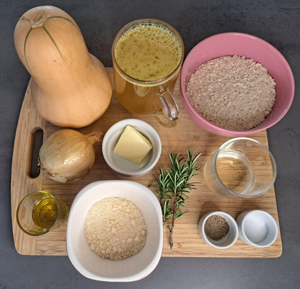 Risotto alla Zucca – Italienisches Kürbisrisotto-zutaten