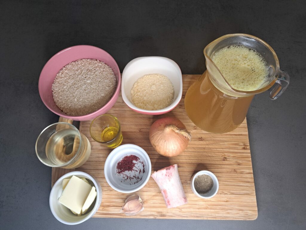 Risotto alla Milanese – Italienisches Safranrisotto-zutaten