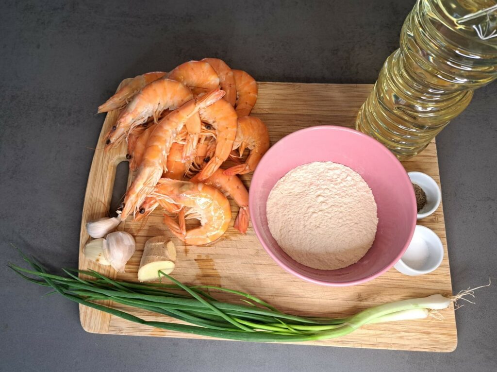 Taiwanese Gambas – Garnelen mit Knoblauch & Ingwer-zutaten1