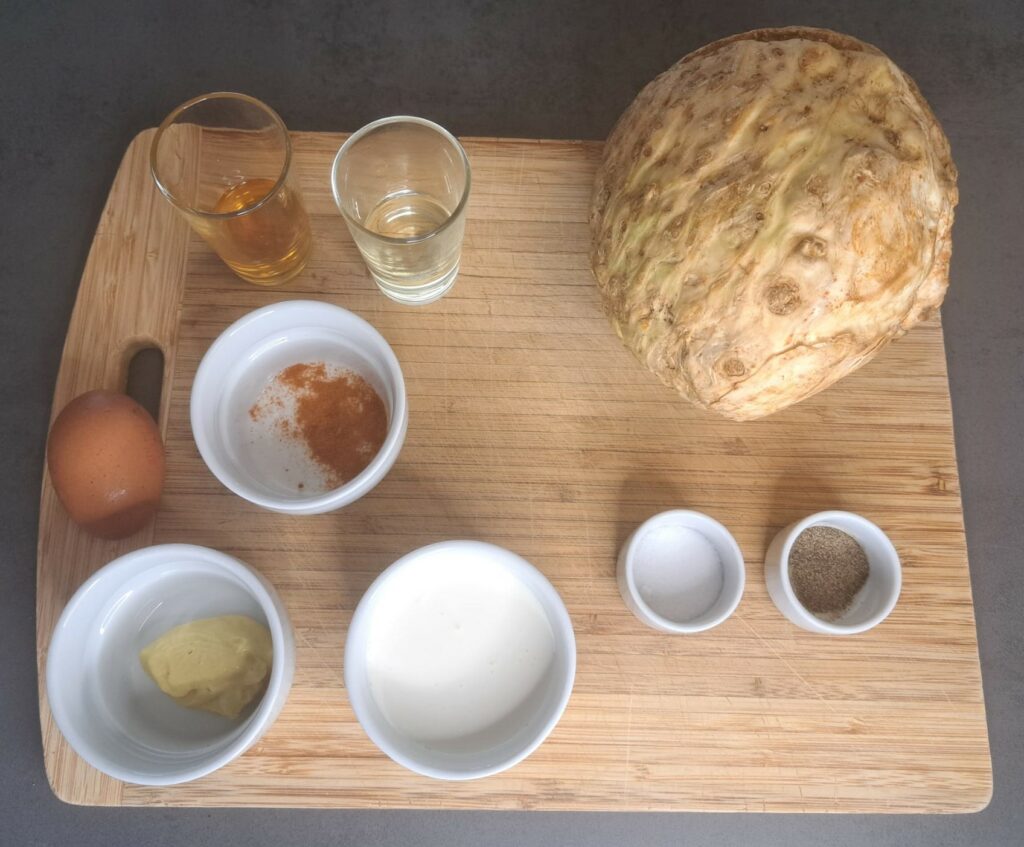 Céleri-rave rémoulade – Französischer Selleriesalat-zutaten